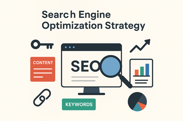 search engine optimization strategy illustration
